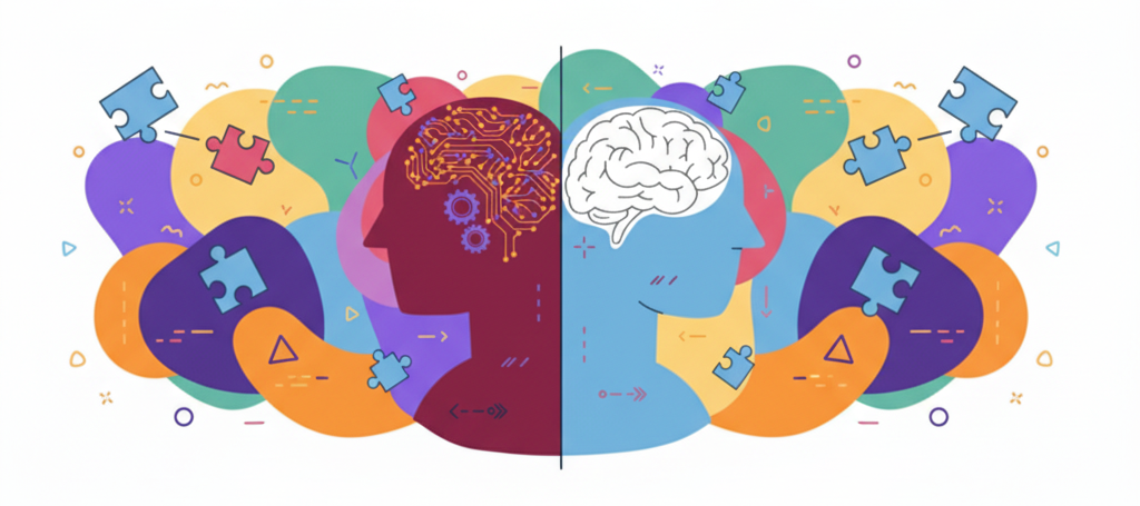 imagem ilustrativa de dois cérebros